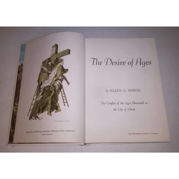 The Desire Of Ages By Ellen G. White Illustrated 1964 - Picture 2 of 5